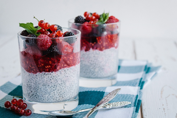 Parfait with berries. Quick and easy breakfast recipes kids love from Rising Star Academy in Gainesville, Fl